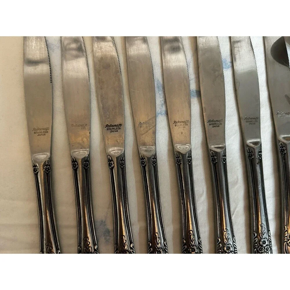 Reed And Barton Rebacraft Fleurette Flatware 15 Pcs Various